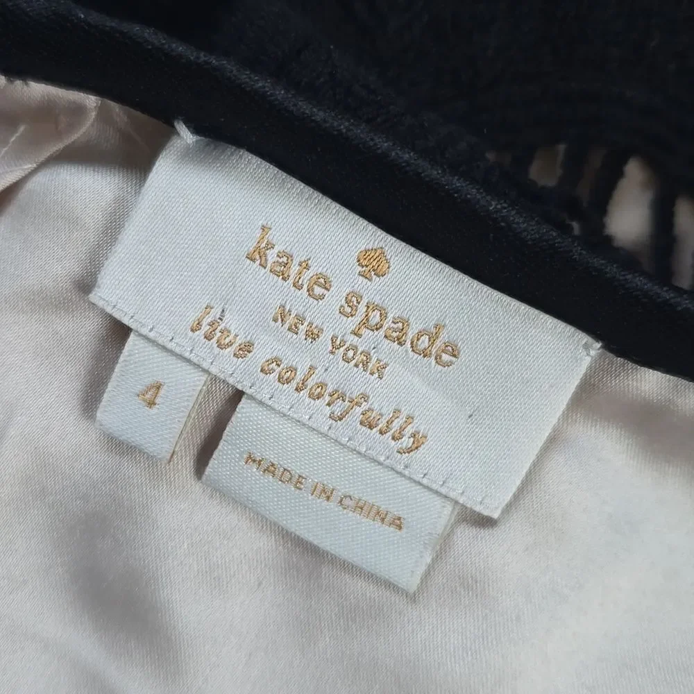 Kate Spade | Elegant Black Lace Women's Top
